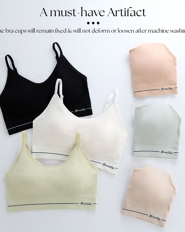 Casual Wear Pull-On Bra for Teens & Ladies – Seamless Wireless Support, Free Size GS ICONIC