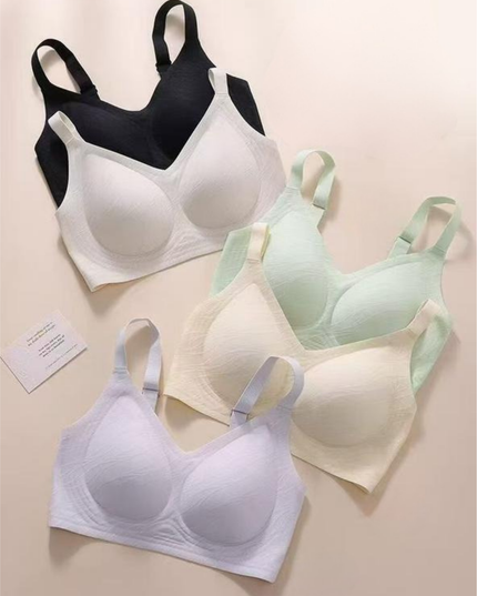 Ultra-Soft Wireless Seamless V-Neck Bra All-Day Lift & Smooth Back Support GS ICONIC