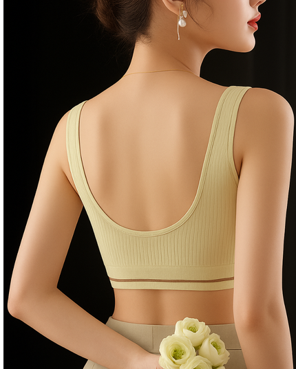 Wireless Bra for Women and Girls, Cotton Blend, Seamless, Lightly Padded, Full Coverage, Wide Straps, Medium Support, Nylon Spandex, All Season Free Size 28-30-32 Comforts GS ICONIC