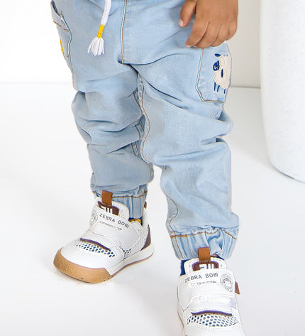 Breathable Baby Sneakers with Dual Velcro Straps GS ICONIC