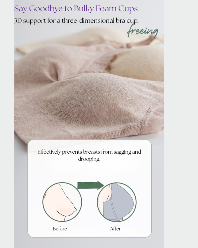 Free Size Pull-On Bra for Teen Girls & Women (28–32) – Non Padded Wire free Comfort Fit GS ICONIC