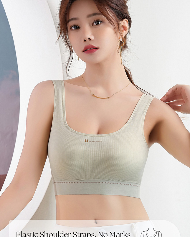 Free Size Pull-On Bra for Teen Girls & Women (28–32) – Lightly Padded Wire free Comfort Fits GS ICONIC