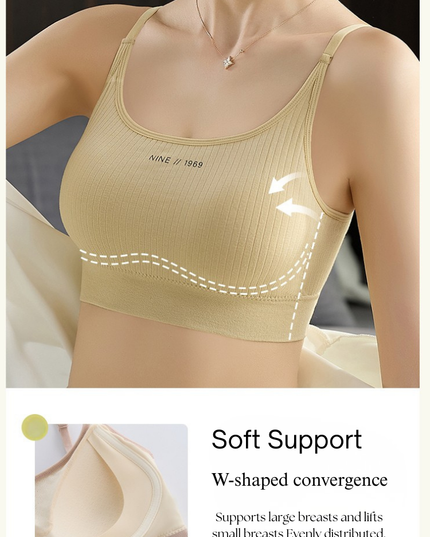 Everyday Wireless Bra for Teen Girls & Women – Easy Pull Style, Light Padding, Free Size GS ICONIC