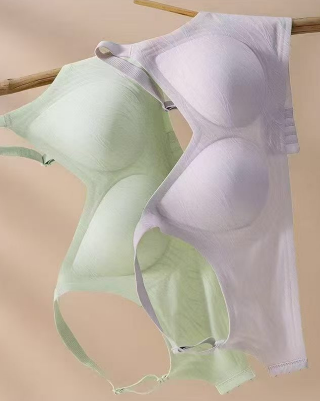 Ultra-Soft Wireless Seamless V-Neck Bra All-Day Lift & Smooth Back Support GS ICONIC