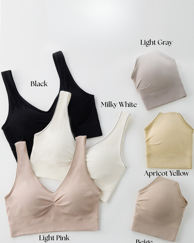 Comfort First Pull-On Bra for Young Girls & Women – Gentle Padding, Wire-Free Design GS ICONIC