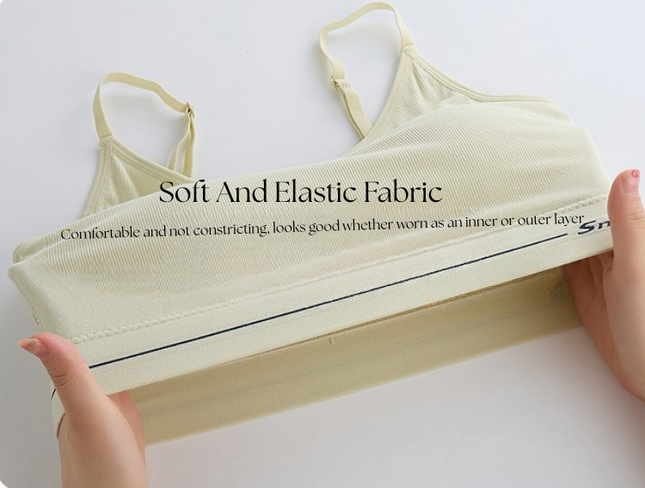 Casual Wear Pull-On Bra for Teens & Ladies – Seamless Wireless Support, Free Size GS ICONIC