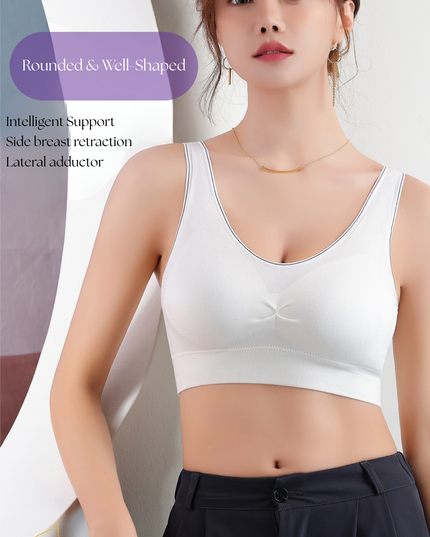 Comfort First Pull-On Bra for Young Girls & Women – Gentle Padding, Wire-Free Design GS ICONIC