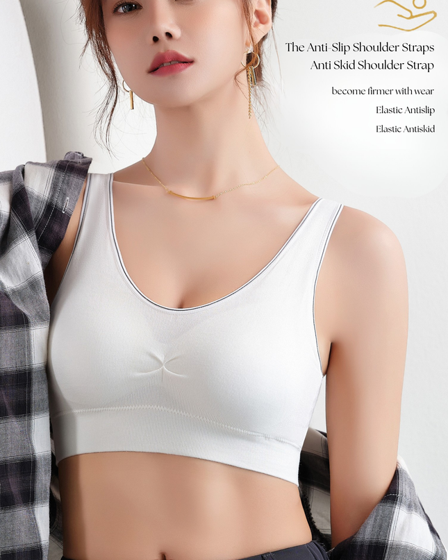 Comfort First Pull-On Bra for Young Girls & Women – Gentle Padding, Wire-Free Design GS ICONIC