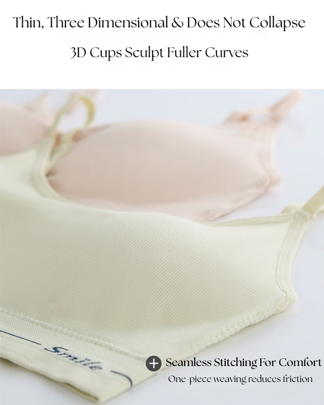 Casual Wear Pull-On Bra for Teens & Ladies – Seamless Wireless Support, Free Size GS ICONIC