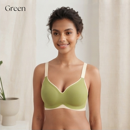 CloudComfort Seamless Wireless Everyday Bra | Padded Multi-Color Daily Wear T-Shirt Bra GS ICONIC