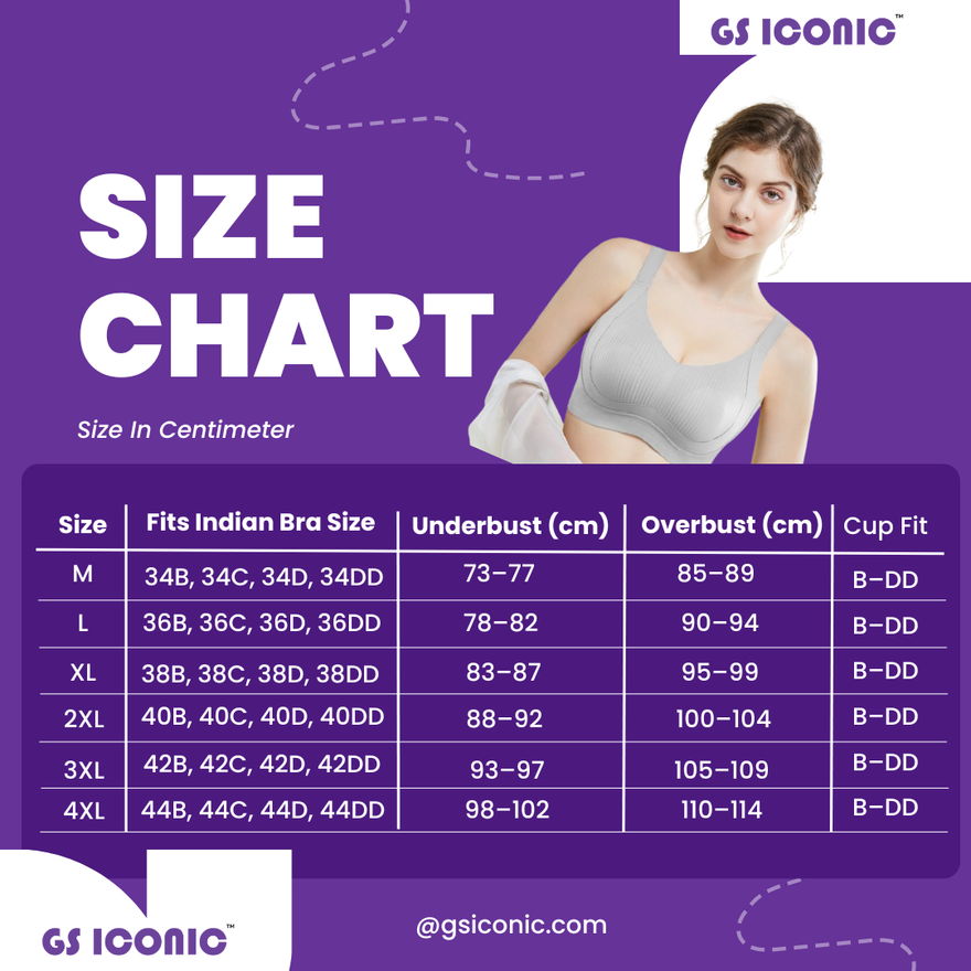 Premium Adjustable Minimizer Bra – Seamless Support for Medium to Large Bust GS ICONIC