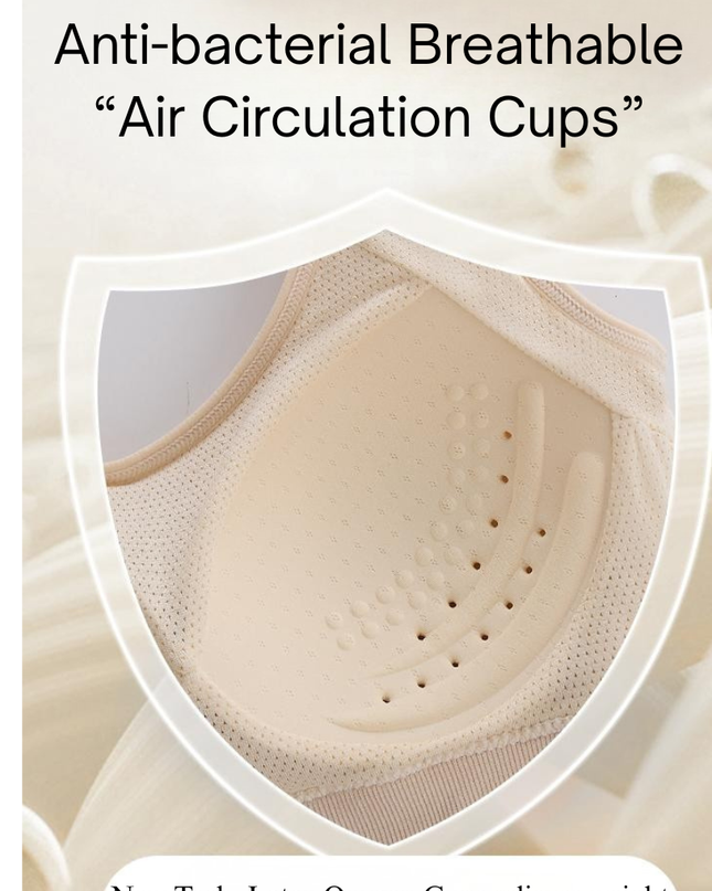 Wireless Bra for Women and Girls, Cotton Blend, Seamless, Lightly Padded, Full Coverage, Wide Straps, Medium Support, Nylon Spandex, All Season Free Size 28-30-32 Comforts GS ICONIC