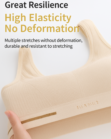 Wireless Bra for Women and Girls, Cotton Blend, Seamless, Lightly Padded, Full Coverage, Wide Straps, Medium Support, Nylon Spandex, All Season Free Size 28-30-32 Comforts GS ICONIC