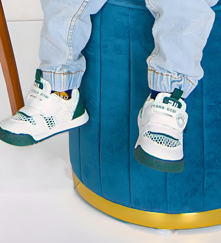 Breathable Baby Sneakers with Dual Velcro Straps GS ICONIC