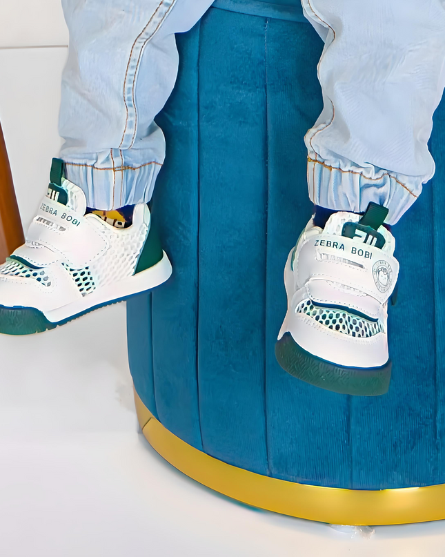 Breathable Baby Sneakers with Dual Velcro Straps GS ICONIC