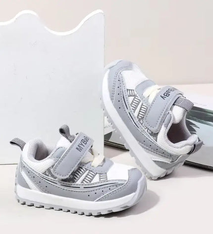 Breathable Baby Shoes – Lightweight Anti-Slip & Easy Fit for Toddlers - Gray / 16 - Shoes