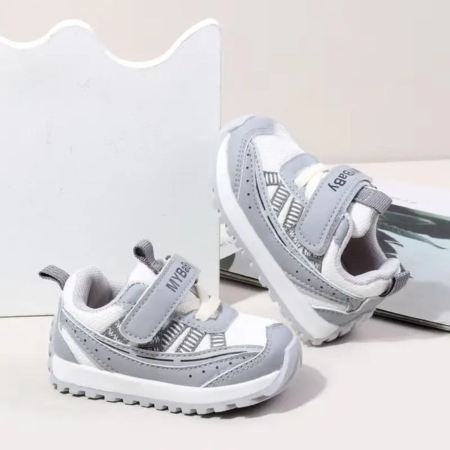 Breathable Baby Shoes – Lightweight Anti-Slip & Easy Fit for Toddlers - Gray / 16 - Shoes