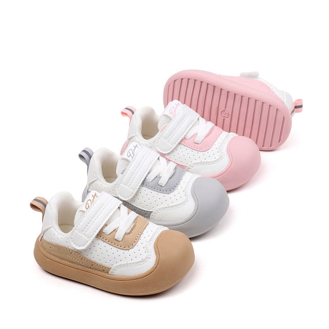 Soft Sole First Walker Shoes for Toddler in Pink, Grey, Khaki Color GS ICONIC